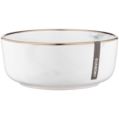 ARDESTO Салатник Marmo, 15,6 см, білий, кераміка