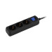Удлинитель сетевой 2E 3хТип F, 3х1.5мм кв, 16A, 3м, черный 2E-U03ESM3BK