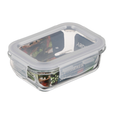 Контейнер для хранения пищевых продуктов Ardesto Gemini 0.38л, боросиликатное стекло, пластик, прямоугольный, прозрачный
