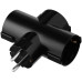Мережевий адаптер 2E 3xТип F, 16A, чорний (2E-AD0103BK)