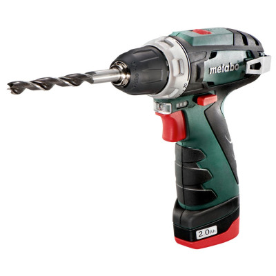 Шурупокрут-дриль акумуляторний Metabo PowerMaxx BS Basic 10.8В 2х2.0А·год 17·34Нм 0-360·0-1400об/хв 0.75кг