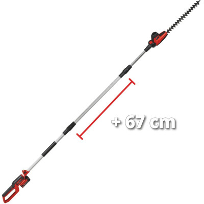 Einhell Кущоріз телескопічний акумуляторний GC-HH 18/45 Li T - Solo PX, 18В 450м, 3.5кг(без АКБ та ЗП)