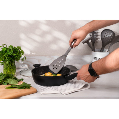 ARDESTO Лопатка Gemini, 32см, нейлон, нержавіюча сталь, пластик, сіро-коричневий ARDESTO Лопатка Gemini, 32см, нейлон, нержавіюча сталь, пластик, сіро-коричневий