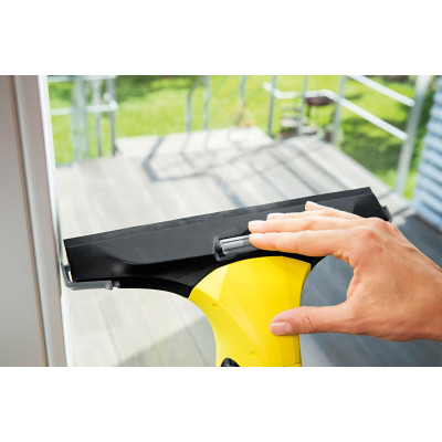 Karcher Пилосос віконний WV 2 Plus DH, вода -0.1л, автон. робота до 35хв, вага-0.6кг, жовто-чорний