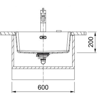 Мийка кухонна Franke Maris, фраграніт, прямокутник, без крила, 553х433х200мм, чаша - 1, універсальна, MRG 110-52, чорний матовий (+вентиль) Мийка кухонна Franke Maris, фраграніт, прямокутник, без крила, 553х433х200мм, чаша - 1, універсальна, MRG 110-52, чорний матовий (+вентиль)