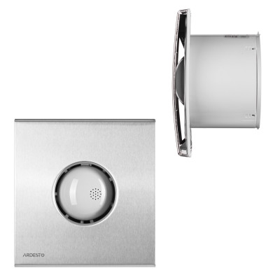 Витяжний вентилятор Ardesto 20 Вт, 120 м3/г, 2300 об./хв., 33 дБ, сріблястий (BFC-120S)