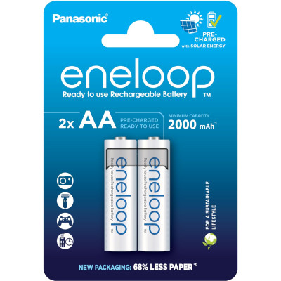 Акумулятор Panasonic Eneloop NI-MH AA 2000 мАг, 2 шт. Акумулятор Panasonic Eneloop NI-MH AA 2000 мАг, 2 шт.