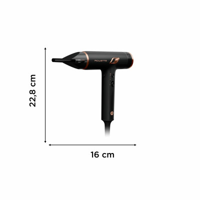 Фен Rowenta T-Shape Maestria Nano, 1700Вт, 3 режими, дифузор, іоніз-я, хол. обдув, чорний Фен Rowenta T-Shape Maestria Nano, 1700Вт, 3 режими, дифузор, іоніз-я, хол. обдув, чорний