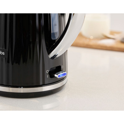 Електрочайник Russell Hobbs Eden, 1.7л, нержавіюча сталь, пластик, чорний