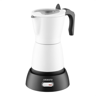 Кавоварка ARDESTO електрична гейзерна 0.3л, мелена, білий Кавоварка ARDESTO електрична гейзерна 0.3л, мелена, білий