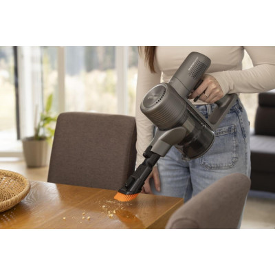 Пилосос Gorenje бездротовий, 95Вт, конт пил -0.5л, автон. робота до 60хв, HEPA, 2 в 1, підсвічування, індикатор, антрацит