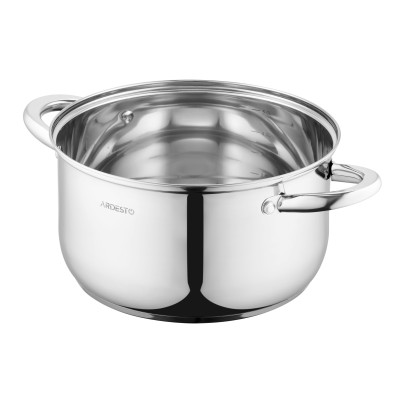 Каструля ARDESTO Gemini Gourmet, скляна кришка, 5.8 л, нержавіюча сталь