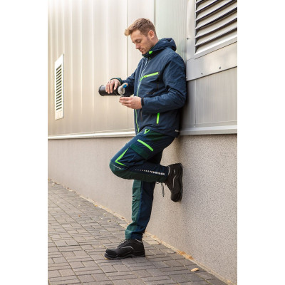 Штани робочі Neo Tools Premium, посилення тканиною Cordura, відсік для наколінників, L(52), синій