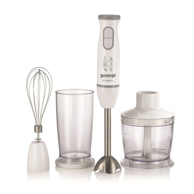 Блендер Gorenje погружной 560Вт, 4в1, чаша-500мл, измельчитель, белый (HBC564QW) Блендер Gorenje погружной 560Вт, 4в1, чаша-500мл, измельчитель, белый (HBC564QW)