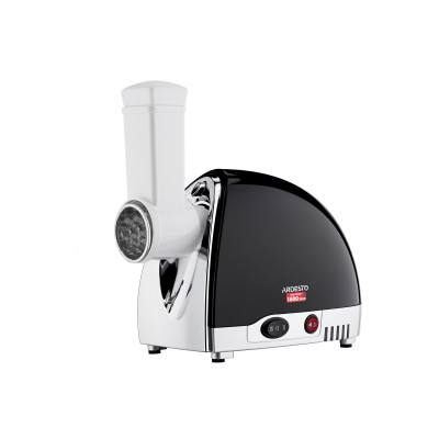 ARDESTO М'ясорубка, 1800Вт, продук.-2кг/хв, 3 решітки + для ковб., кеббе, 4 терки, пластик, чорно-сріблястий ARDESTO М'ясорубка, 1800Вт, продук.-2кг/хв, 3 решітки + для ковб., кеббе, 4 терки, пластик, чорно-сріблястий