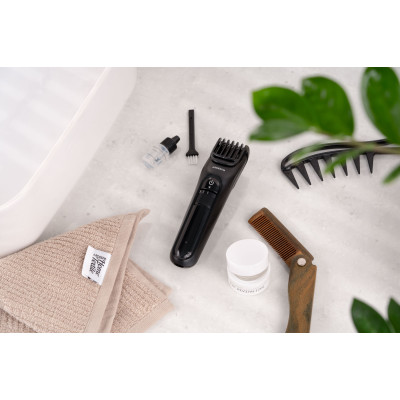 Машинка для стрижки ARDESTO HC-Y10-B, мережа+акум., насадок-1, сталь, чорний