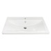 Раковина, умивальник Adamant CERS, штучний камінь, прямокут., з отвором для змішувача, з отвором для переливу, 795x450x158мм, накладний, білий