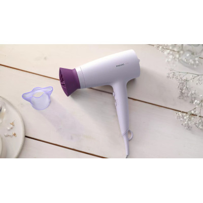 Фен Philips 3000 Series, 2100Вт, 3 режими, хол. обдув, ліловий