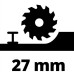 Einhell Міні-пила дискова TC-CS 89, 600 Вт, 89х10 мм