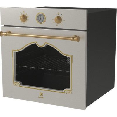 Духовой шкаф Electrolux электрический Rococo, 72л, A, конвекция, телескопические направляющие, шампанское Духовой шкаф Electrolux электрический Rococo, 72л, A, конвекция, телескопические направляющие, шампанское