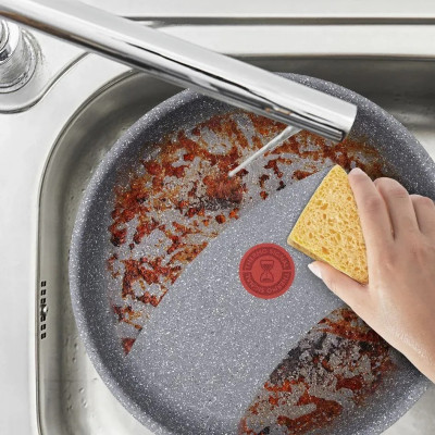 Сковорода ВОК Tefal Hard Stone,28см, алюміній, бакеліт, сірий Сковорода ВОК Tefal Hard Stone,28см, алюміній, бакеліт, сірий