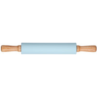 Скалка для теста Ardesto Tasty baking, 43.5см, силикон, дерево, голубой