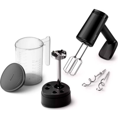 Philips Міксер ручний 5001 series, 500Вт, насадки -4 вінчика, блендер, турборежим, чорний Philips Міксер ручний 5001 series, 500Вт, насадки -4 вінчика, блендер, турборежим, чорний