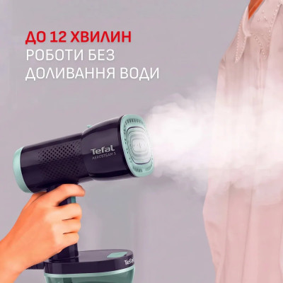 Отпариватель Tefal компактный AeroSteam S, 1420Вт, 150мл, постоянный пар - 20гр, черный Отпариватель Tefal компактный AeroSteam S, 1420Вт, 150мл, постоянный пар - 20гр, черный