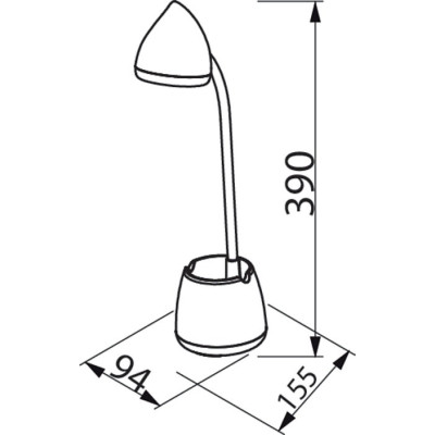 Philips Лампа настільна LED Reading Desk lamp Hat, біла