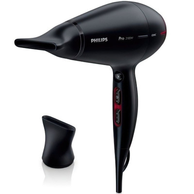 Фен Philips Professional, 2100Вт, 3 режими, іонізація, хол. обдув, чорний