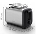 Тостер Tefal Subito 1100Вт, розморожування, щипці, нерж. сталь, чорний Тостер Tefal Subito 1100Вт, розморожування, щипці, нерж. сталь, чорний