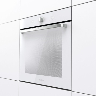 Духова шафа Gorenje електрична, 77л, A, пара, дисплей, макс.темпер.-300,  білий