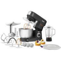 Кухонна машина Sencor 1000Вт, чаша-метал, корпус-пластик, насадок-12, чорний Кухонна машина Sencor 1000Вт, чаша-метал, корпус-пластик, насадок-12, чорний