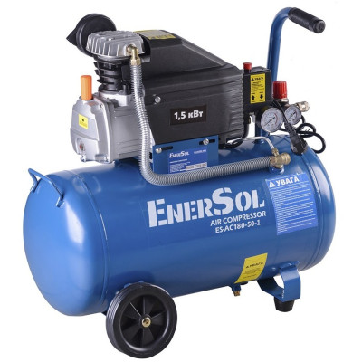 Компресор повітряний EnerSol ES-AC180-501 1.5кВт, 50л, 180л/хв, 8бар, 29кг Компресор повітряний EnerSol ES-AC180-501 1.5кВт, 50л, 180л/хв, 8бар, 29кг