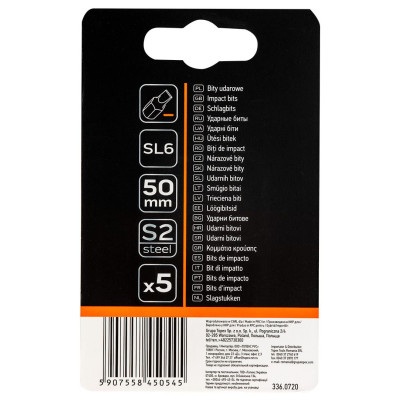 Neo Tools Біти, набір 5шт, 1/4 Neo Tools Біти, набір 5шт, 1/4