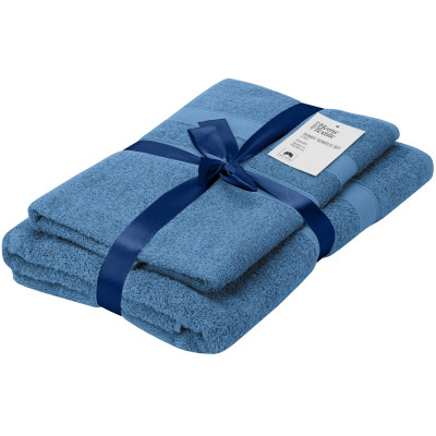 Набір рушників махрових ARDESTO Splendid 50х90см, 70х140см, 2шт, 100% бавовна, блакитний