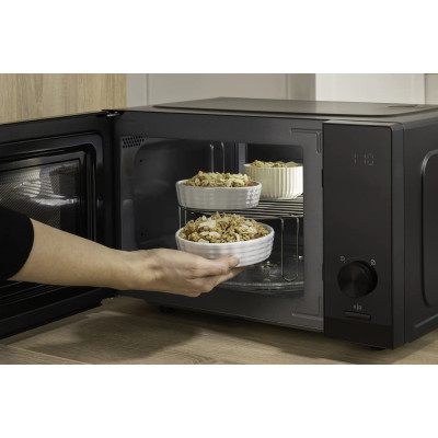 Мікрохвильова піч Gorenje, 23л, електр. керув., 800Вт, гриль, дисплей, 20 програм, інвертор, чорний Мікрохвильова піч Gorenje, 23л, електр. керув., 800Вт, гриль, дисплей, 20 програм, інвертор, чорний