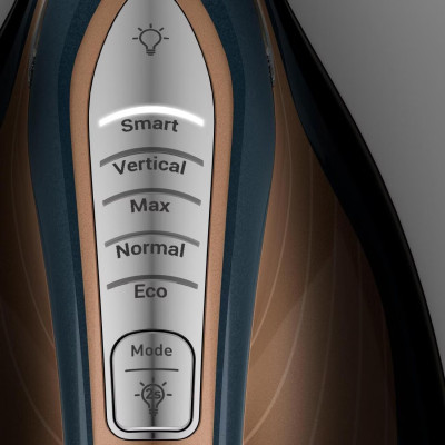 Праска-парогенератор Tefal Express Vision Max, 3000Вт, 1200мл, паровий удар -850гр, постійна пара - 215гр, керам. підошва, синьо-золотий