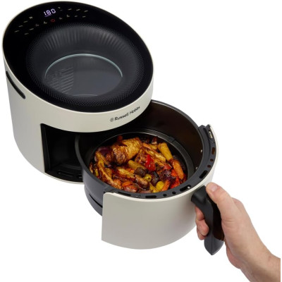 Russell Hobbs Мультипіч Satisfry Panoramic- 1500Вт, чаша-5л, сенсорне управл., 10 авто. програм, пластик/скло, кремовий