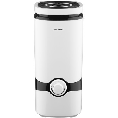 Зволожувач повітря ARDESTO ультразвуковий, 40м2, 4л, 300мл/г, мех. кер-ння, верх. залив води, білий