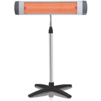 Обігрівач інфрачервоний UFO фламентін, 28м2, 2300Вт, мех. упр-ння, ун. монтаж, + ніжка, сірий/чорний Обігрівач інфрачервоний UFO фламентін, 28м2, 2300Вт, мех. упр-ння, ун. монтаж, + ніжка, сірий/чорний