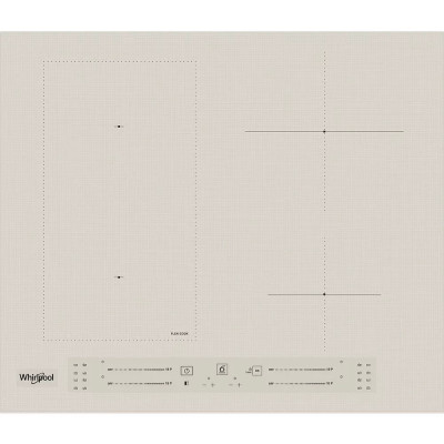 Варильна поверхня Whirlpool індукційна, 60см, розширена зона, бежевий Варильна поверхня Whirlpool індукційна, 60см, розширена зона, бежевий