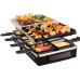 Гриль Russell Hobbs раклетница Multi Raclette 3in1, 1400Вт, 8 сковородок, нерж.сталь, черный