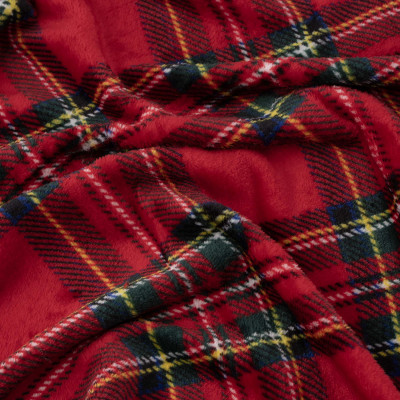 Плед ARDESTO Christmas Flannel 160х200см, 100% поліестер, клітинка, червоний