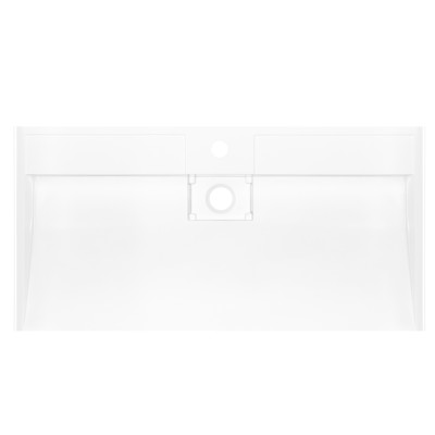 Раковина, умивальник ARDESTO Anna, штучний камінь, прямокут., з отвором для змішувача, без переливу, 900х455х110мм, накладний, білий