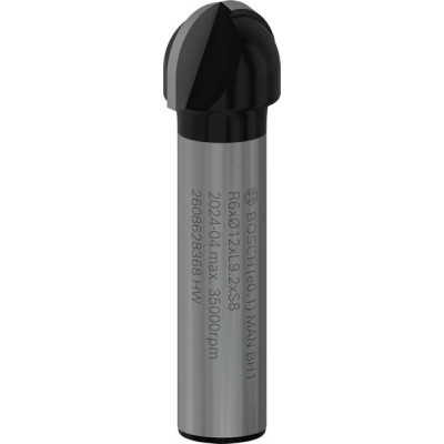 Фреза галтельна Bosch Professional Std S8 R6 D12 L9.2