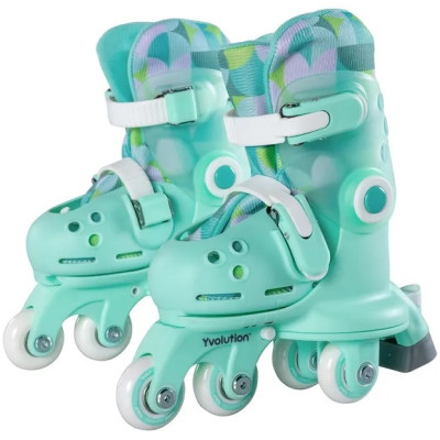 Роликові ковзани Yvolution Twista, розмір 30-34, салатовий