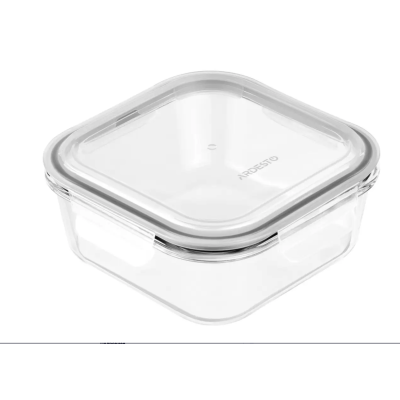 Контейнер для зберігання харчових продуктів Ardesto Gemini 0.5л, боросилікатне скло, пластик, квадратний, прозорий Контейнер для зберігання харчових продуктів Ardesto Gemini 0.5л, боросилікатне скло, пластик, квадратний, прозорий