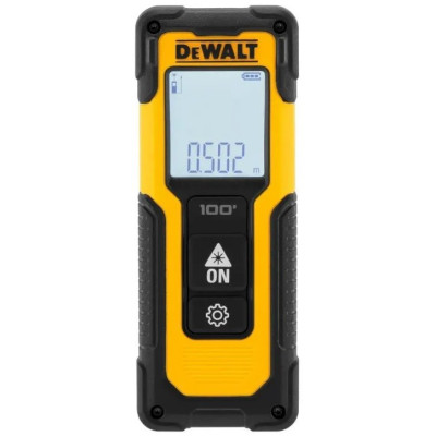 Далекомір лазерний DeWalt Li-lon 2хААА 30м +/- 3мм IP54 0.1кг