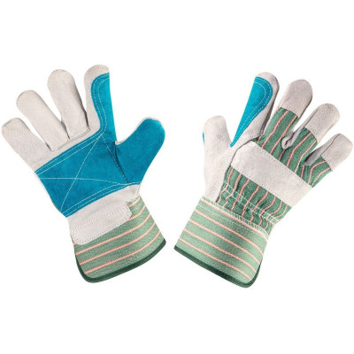 Рукавички робочі Neo Tools, сірий спилок, р.10.5, багатокольоровий